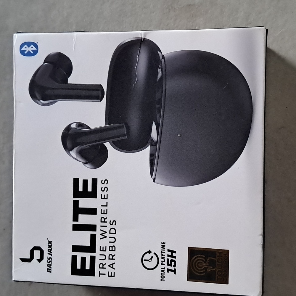 Bass Jaxx Elite True Wireless Earbuds - Black